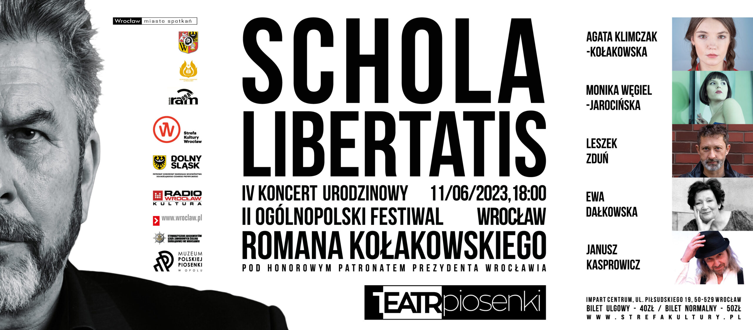 Featured image for “Zapraszamy na „SCHOLA LIBERTATIS” – IV Koncert Urodzinowy Romana Kołakowskiego”